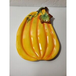 Ceramic Pumpkin Hand Painted Great for Cookies or other Treats